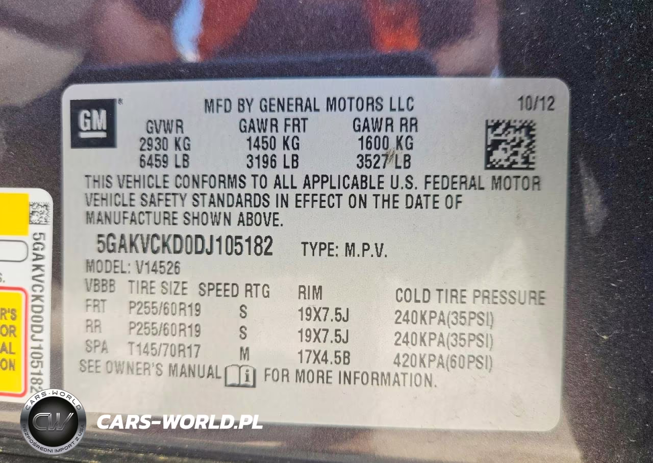2013 Buick Enclave VIN:5GAKVCKD0DJ105182 - 13
