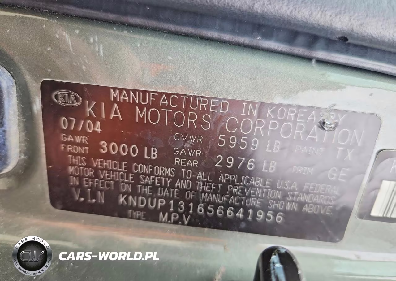 2005 Kia Sedona Lx VIN:KNDUP131656641956 - 13