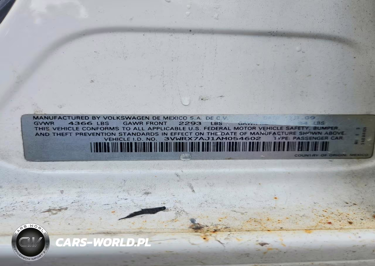 2010 Volkswagen Jetta Se VIN:3VWRX7AJ1AM054602 - 13