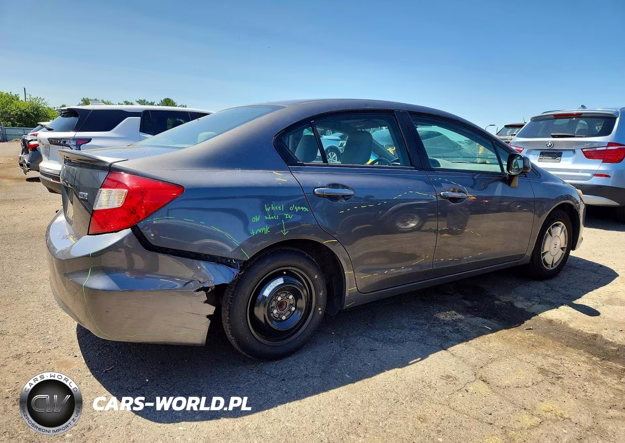 2012 Honda Civic Hf VIN:2HGFB2F67CH553595 - 3