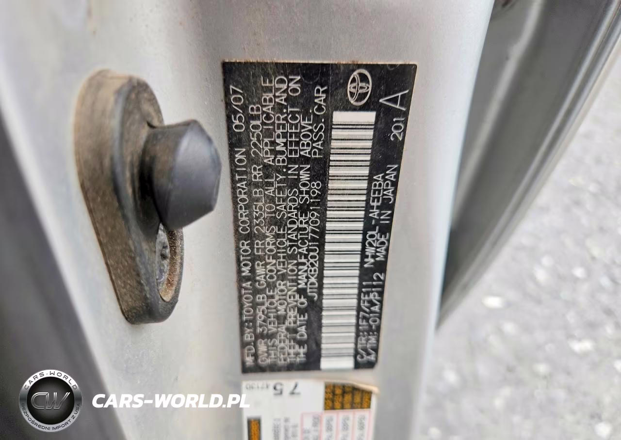 2007 Toyota Prius Base VIN:JTDKB20U177091198 - 12