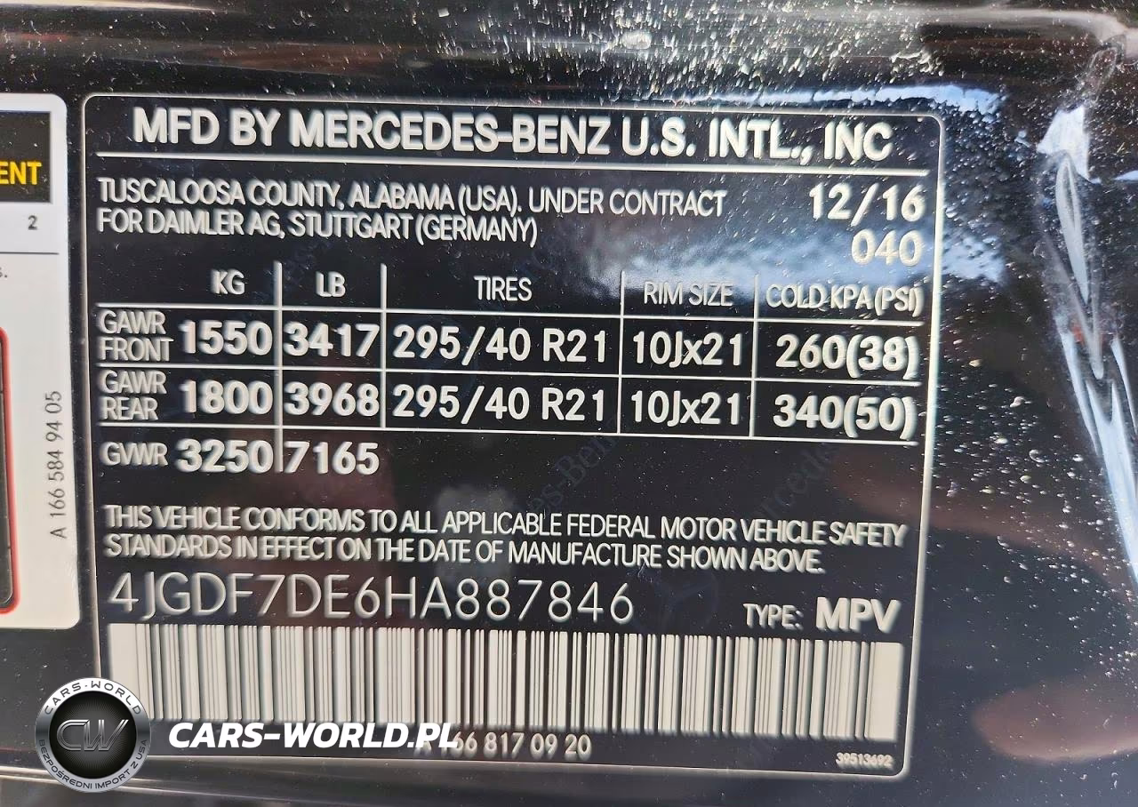 2017 Mercedes-Benz Gls 550 4Matic VIN:4JGDF7DE6HA887846 - 13