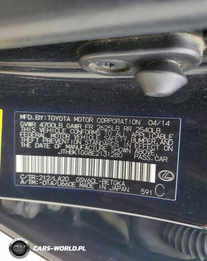 2014 Lexus Es 350 VIN:JTHBK1GG8E2131280 - 12