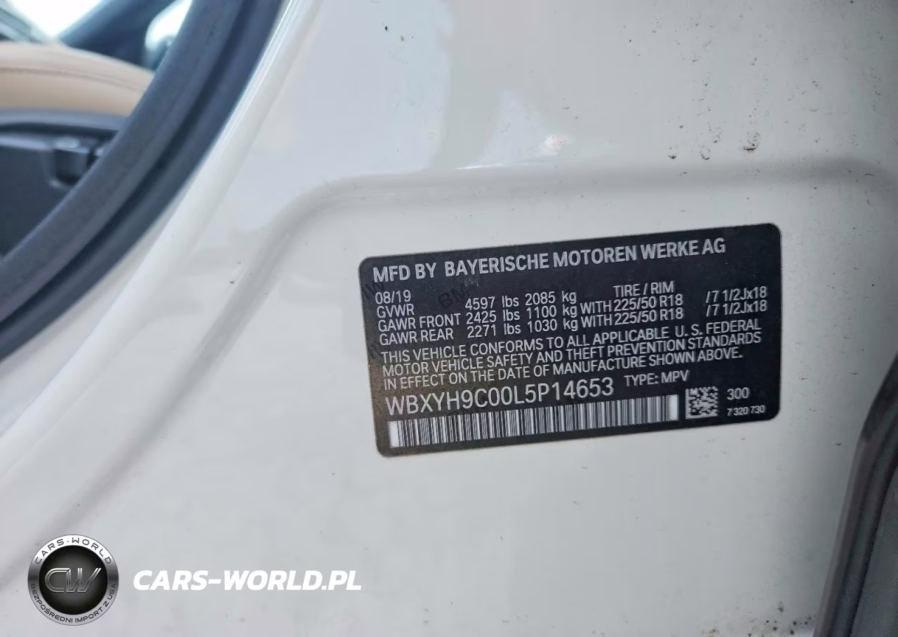 2020 BMW X2 Sdrive28I VIN:WBXYH9C00L5P14653 - 13