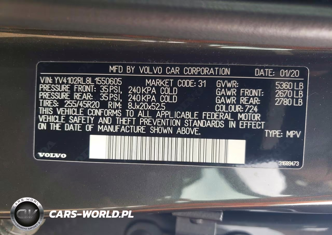2020 Volvo Xc60 T5 Inscription VIN:YV4102RL8L1550605 - 13