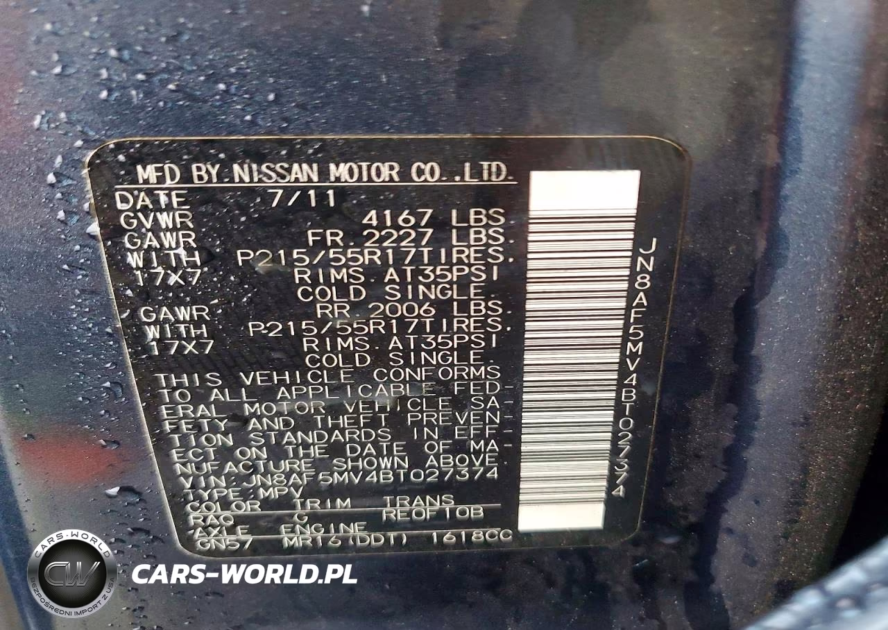 2011 Nissan Juke S VIN:JN8AF5MV4BT027374 - 13