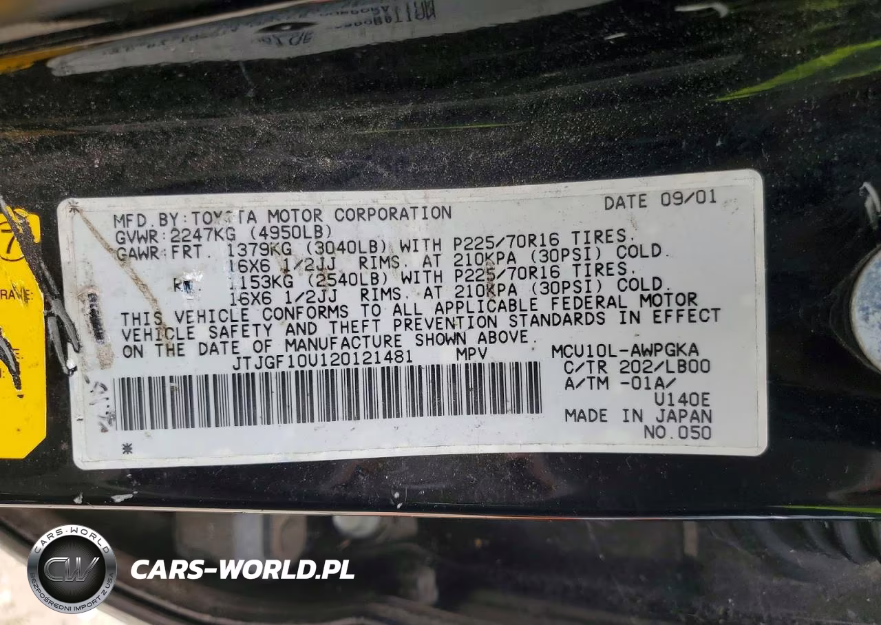 2002 Lexus Rx 300 VIN:JTJGF10U120121481 - 13