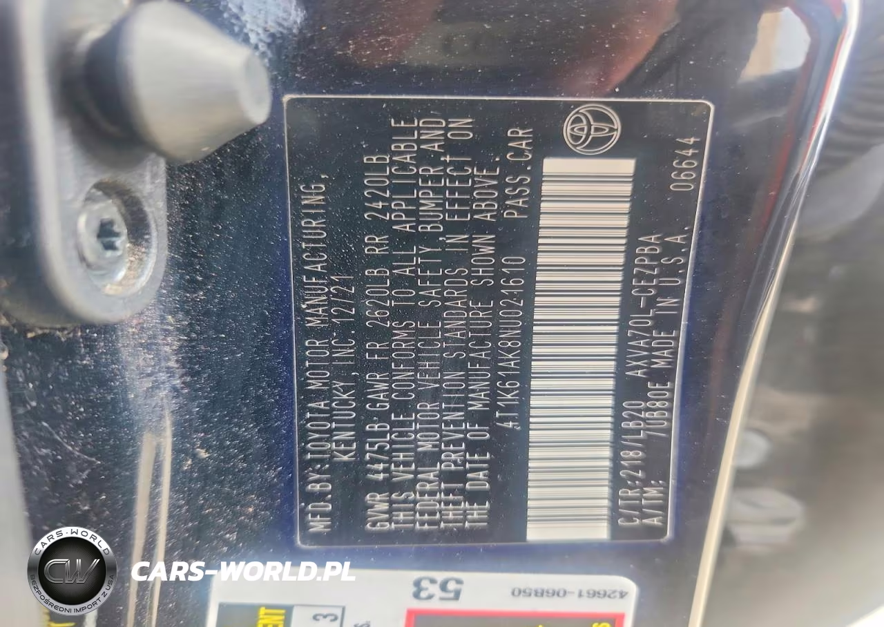 2022 Toyota Camry Xse VIN:4T1K61AK8NU021610 - 12