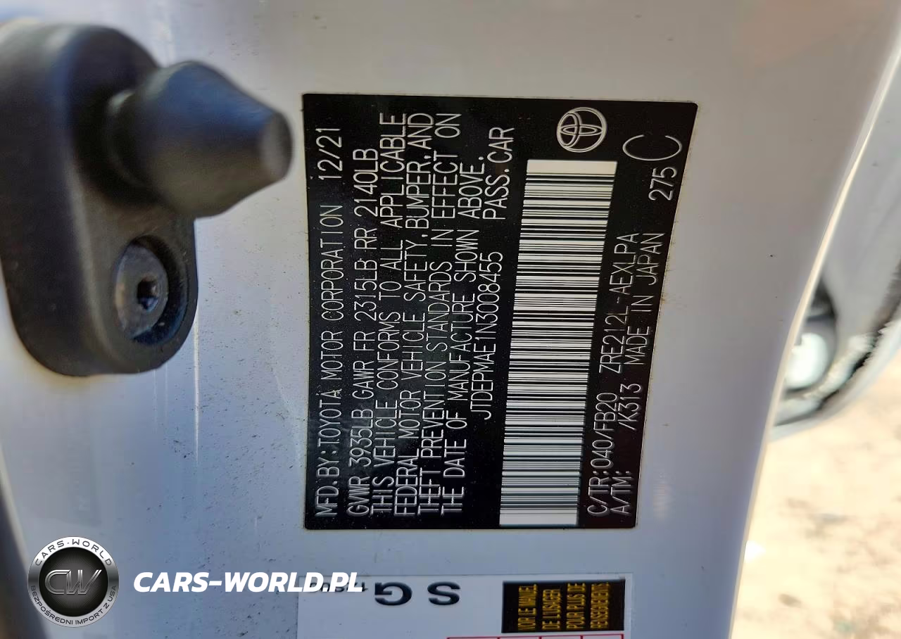 2022 Toyota Corolla Le VIN:JTDEPMAE1N3008455 - 12