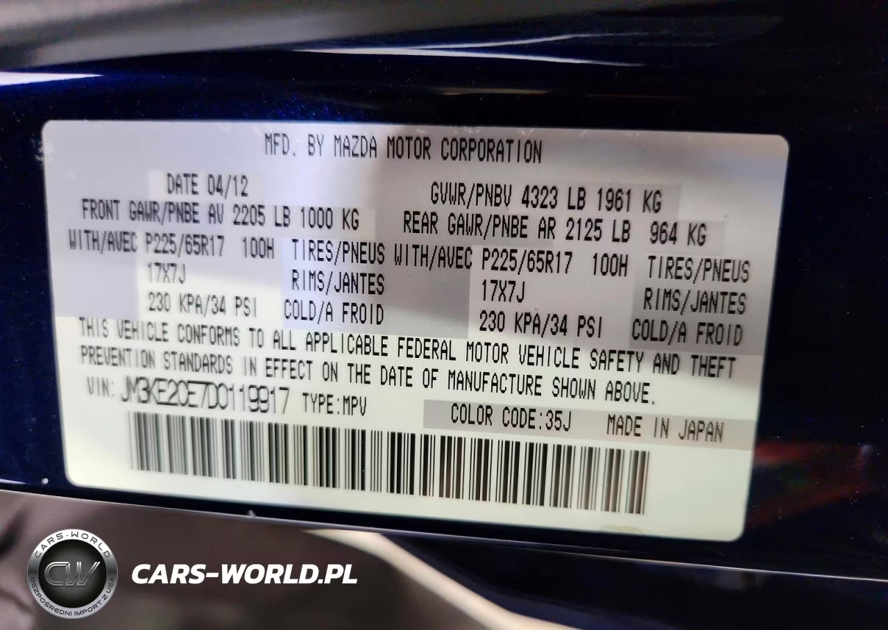2013 Mazda Cx-5 Touring VIN:JM3KE2CE7D0119917 - 13