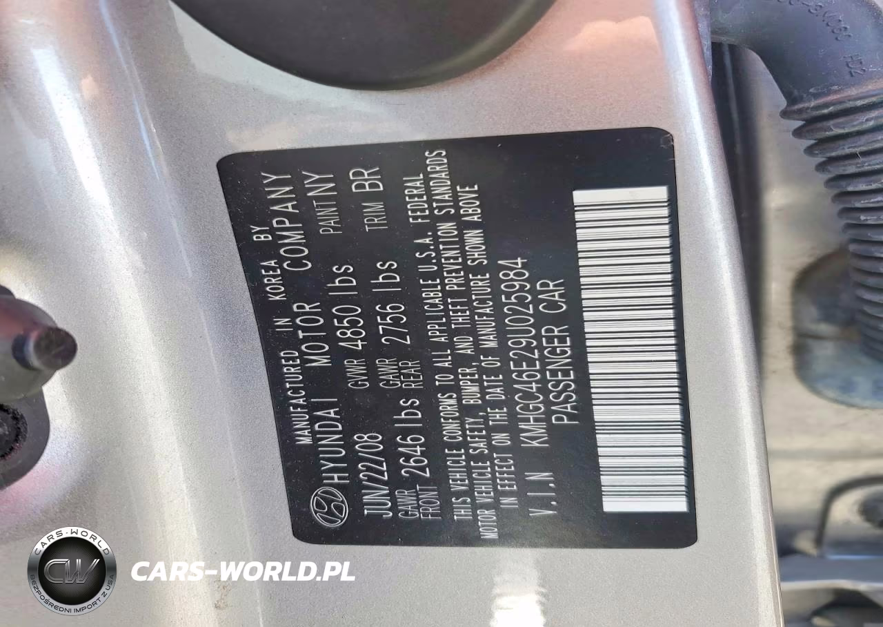 2009 Hyundai Genesis 3.8L VIN:KMHGC46E29U025984 - 13
