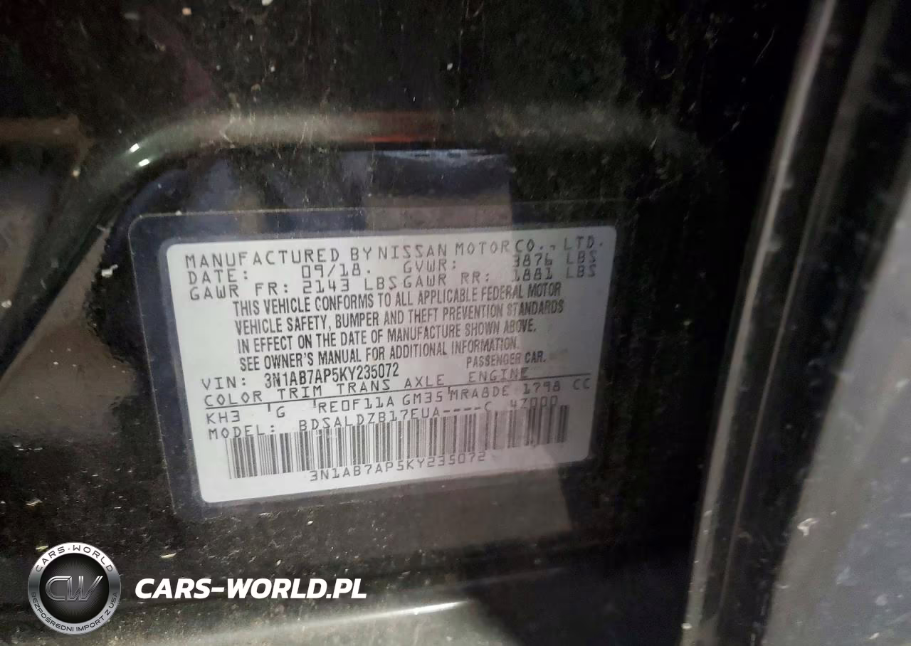 2019 Nissan Sentra Sv VIN:3N1AB7AP5KY235072 - 12