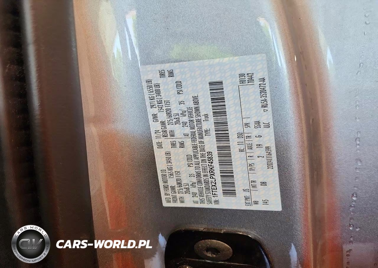 2024 Ford F150 Stx VIN:1FTEX2LPXRKF45839 - 12
