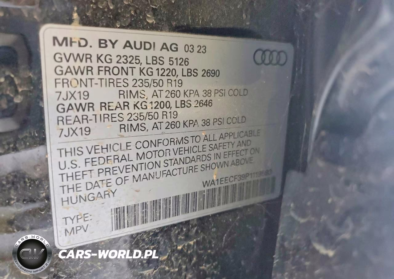 2023 Audi Q3 Premium Plus S Line 45 VIN:WA1EECF39P1119593 - 12