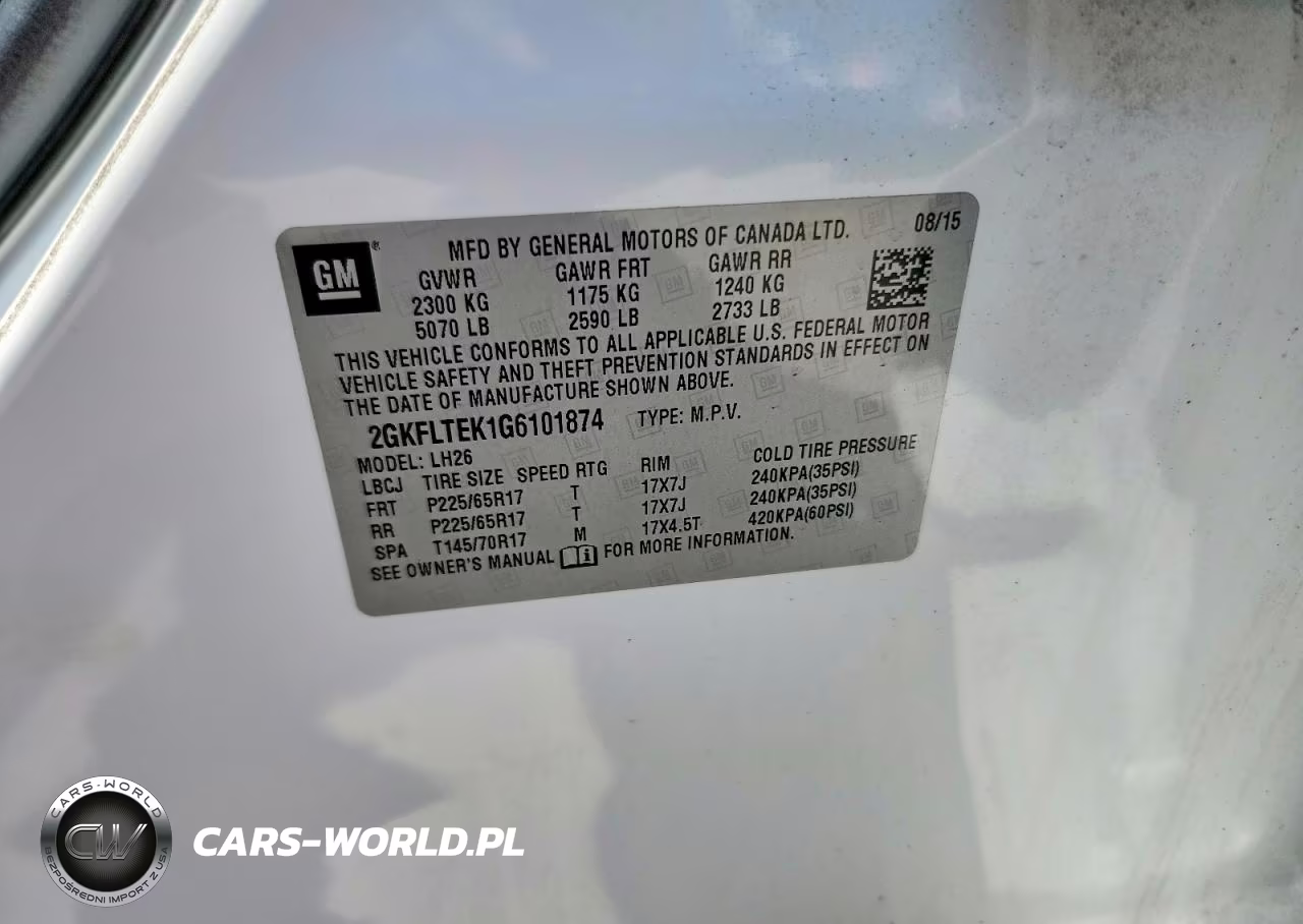 2016 GMC Terrain Sle VIN:2GKFLTEK1G6101874 - 13