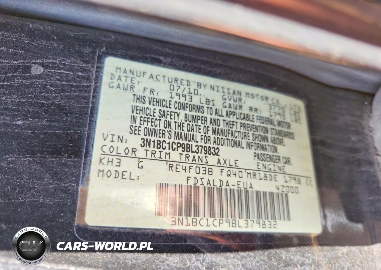 2011 Nissan Versa 1.8 S VIN:3N1BC1CP9BL379832 - 13