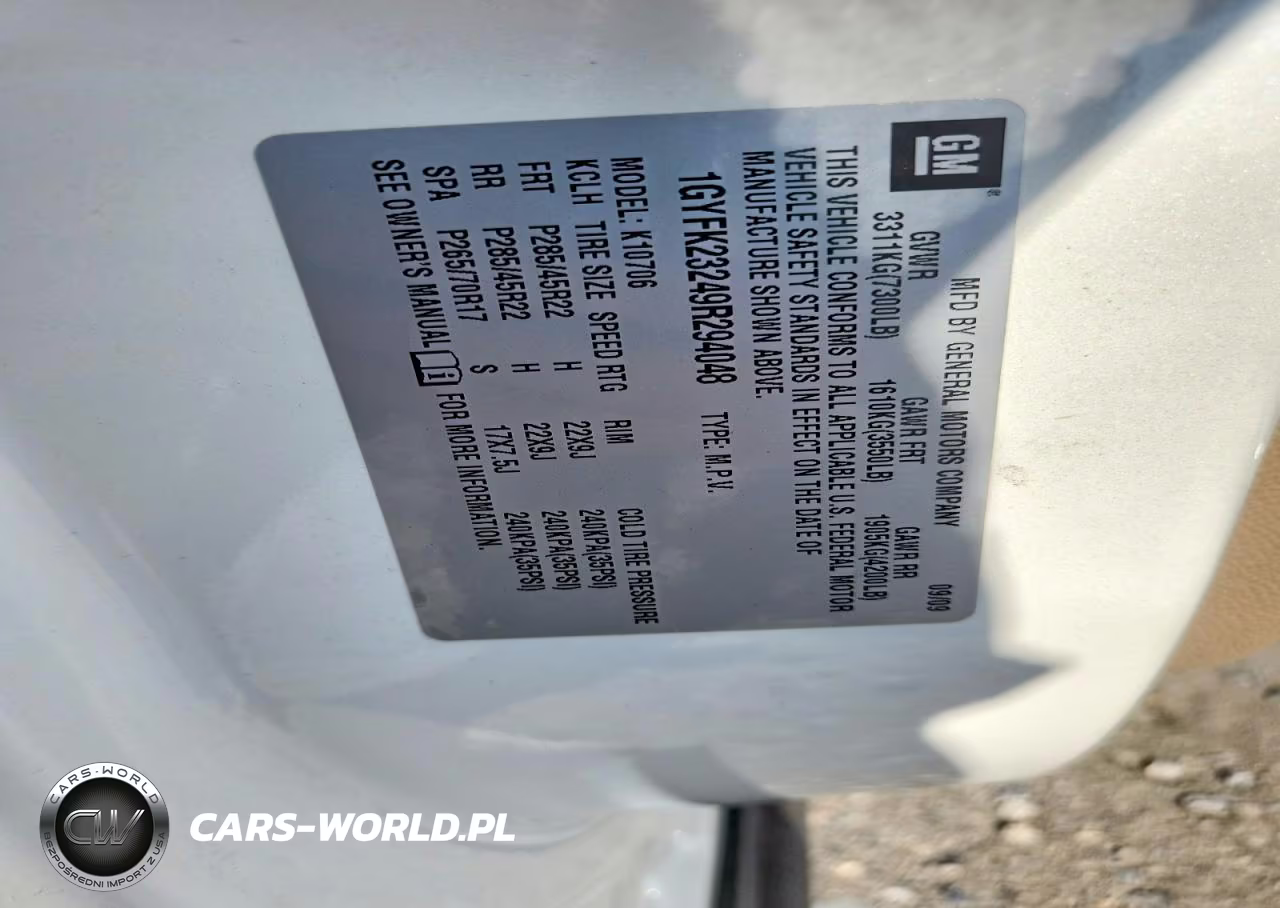 2009 Cadillac Escalade VIN:1GYFK23249R294048 - 14