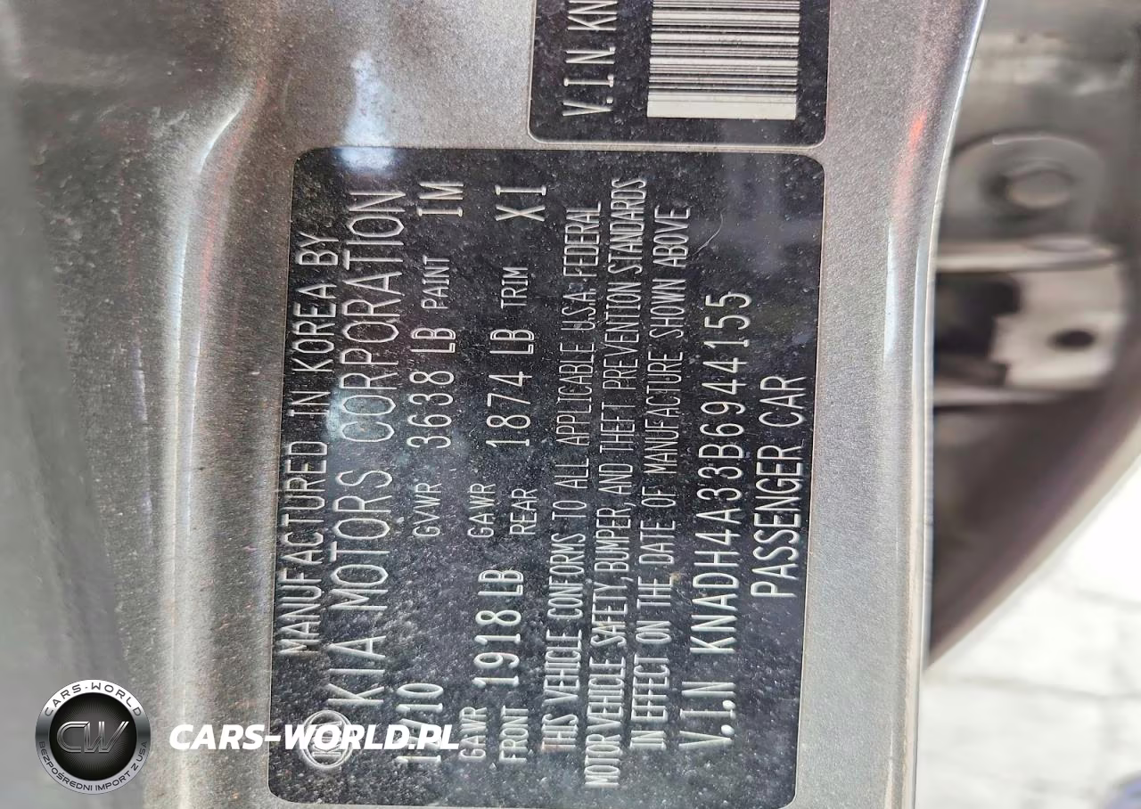 2011 Kia Rio Lx VIN:KNADH4A33B6944155 - 13