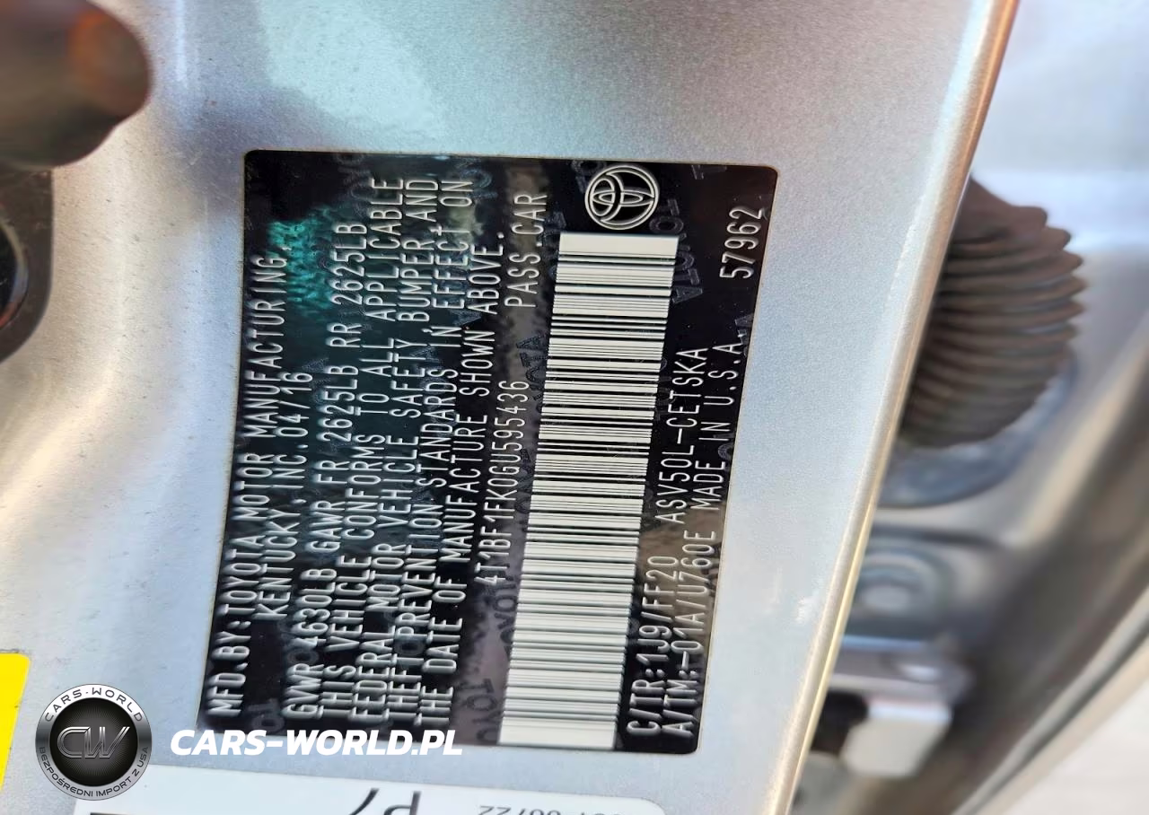 2016 Toyota Camry Se VIN:4T1BF1FK0GU595436 - 12