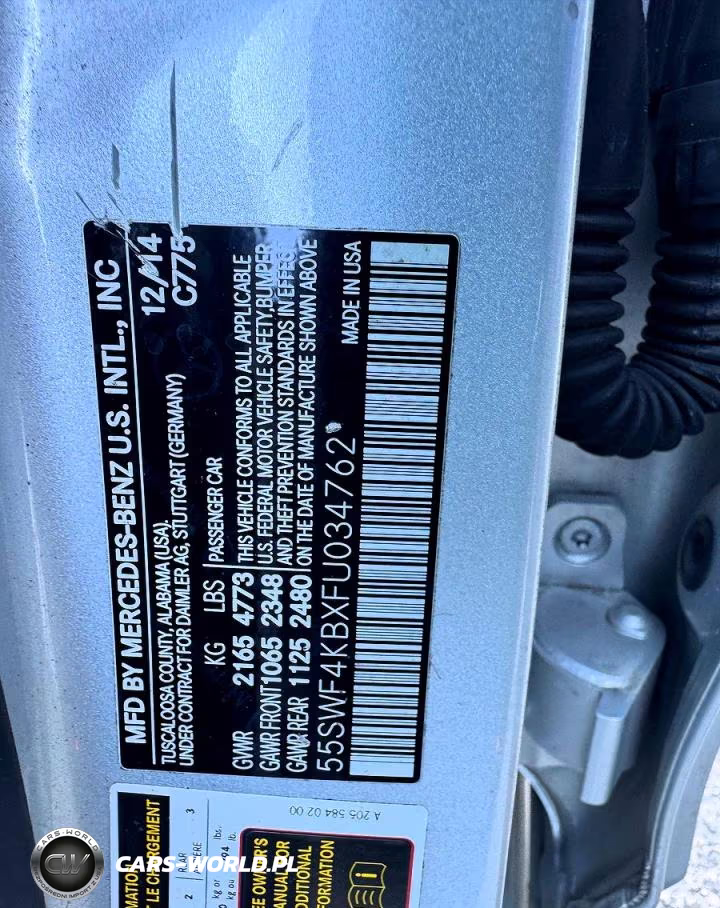 2015 Mercedes-Benz C 300 4Matic VIN:55SWF4KBXFU034762 - 11