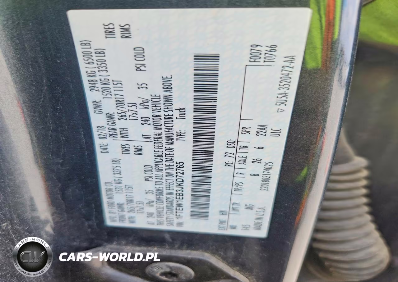 2018 Ford F150 Supercrew VIN:1FTEW1EB3JKD72765 - 12