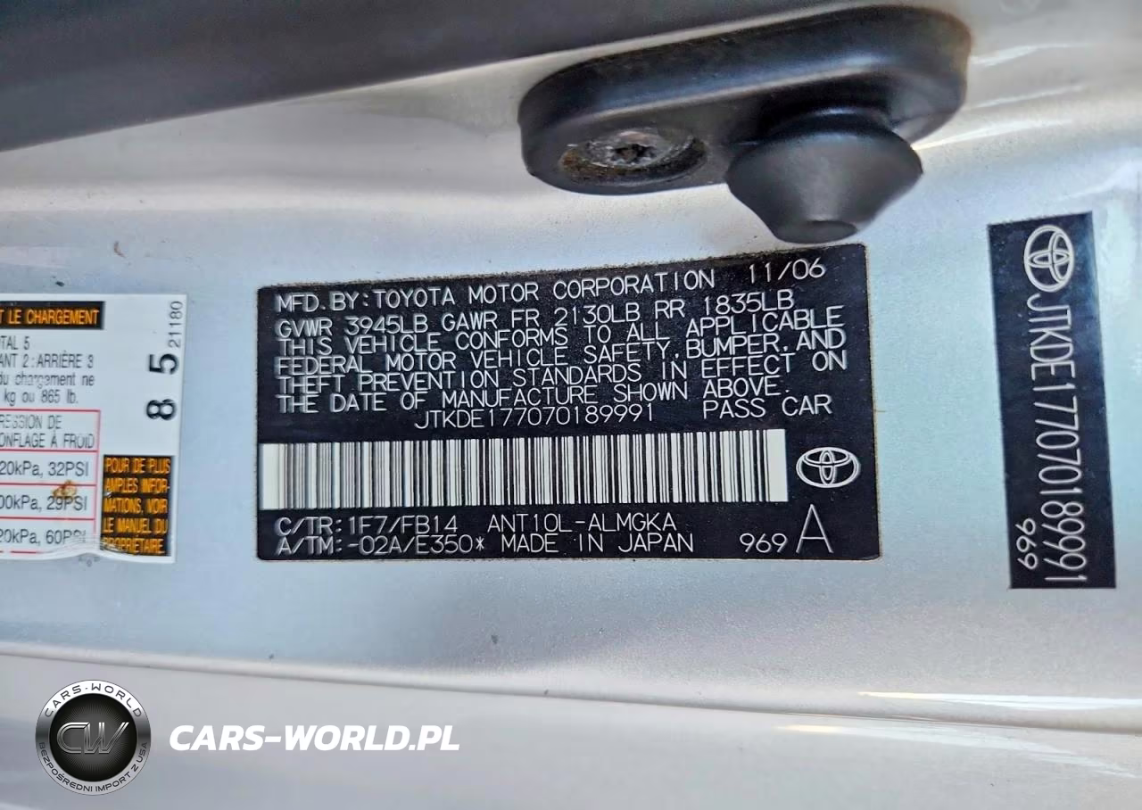 2007 Scion Tc Spec VIN:JTKDE177070189991 - 13