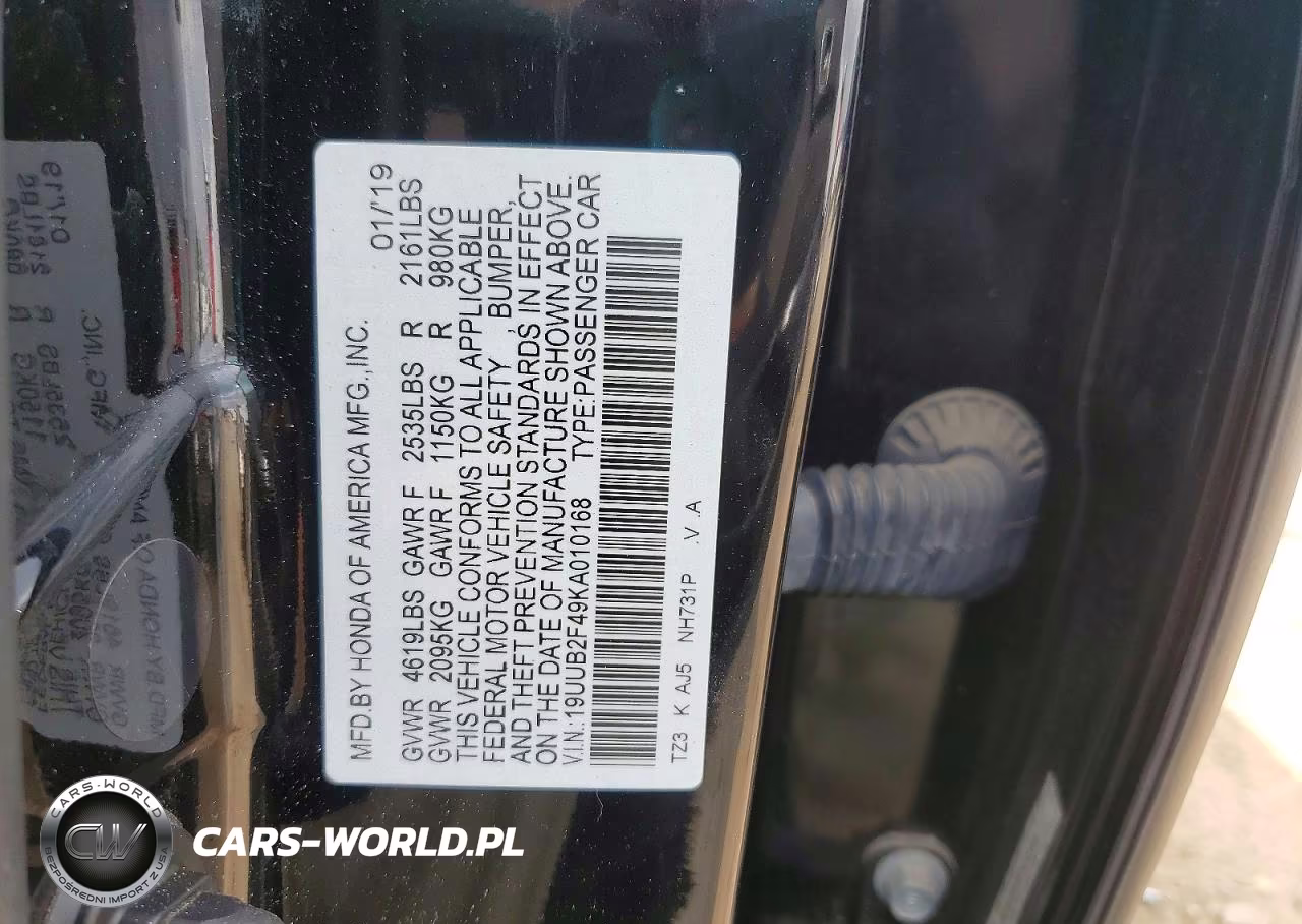 2019 Acura Tlx Technology VIN:19UUB2F49KA010168 - 12