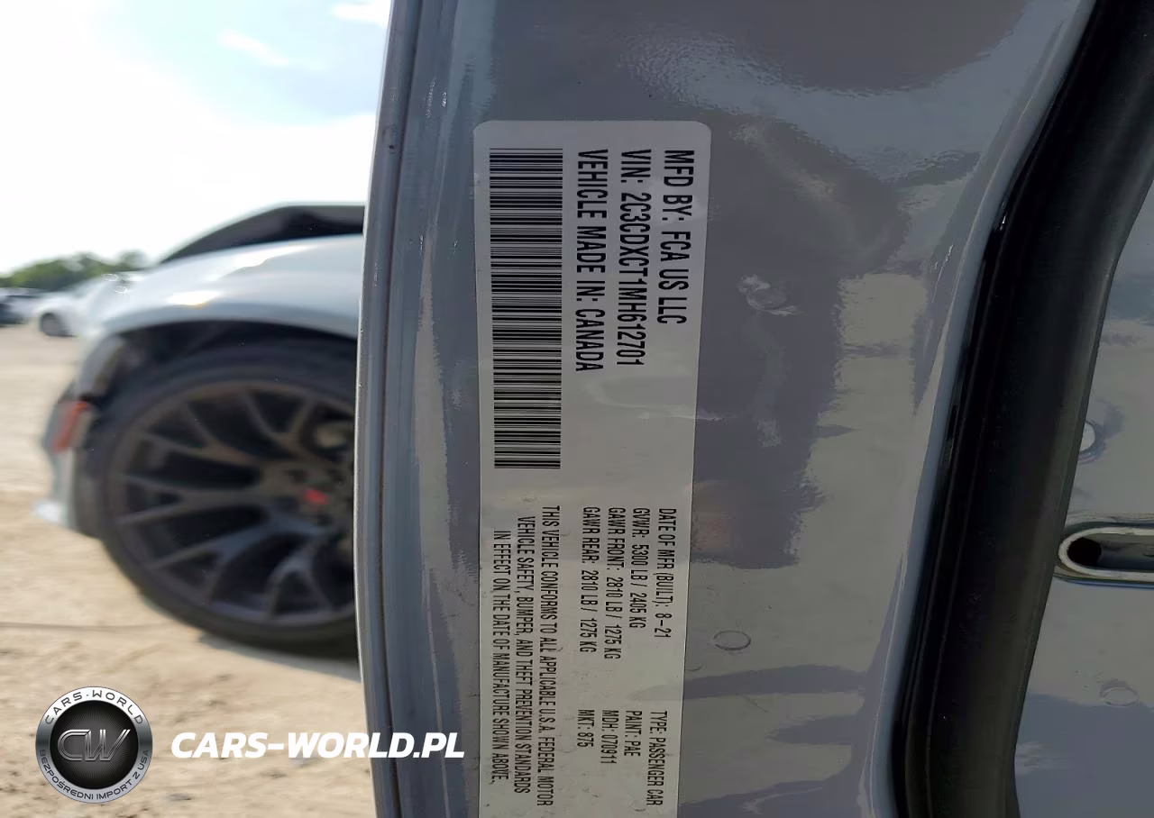 2021 Dodge Charger R-T VIN:2C3CDXCT1MH612701 - 13