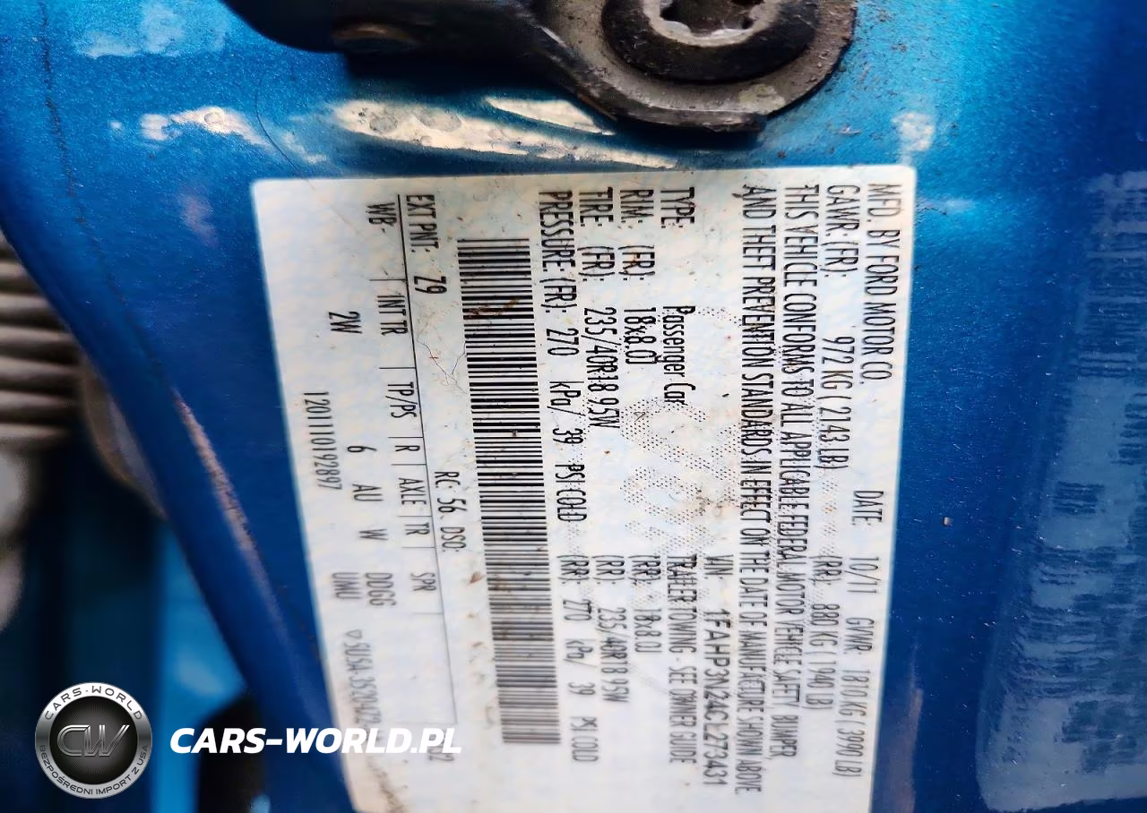 2012 Ford Focus Titanium VIN:1FAHP3N24CL273431 - 12