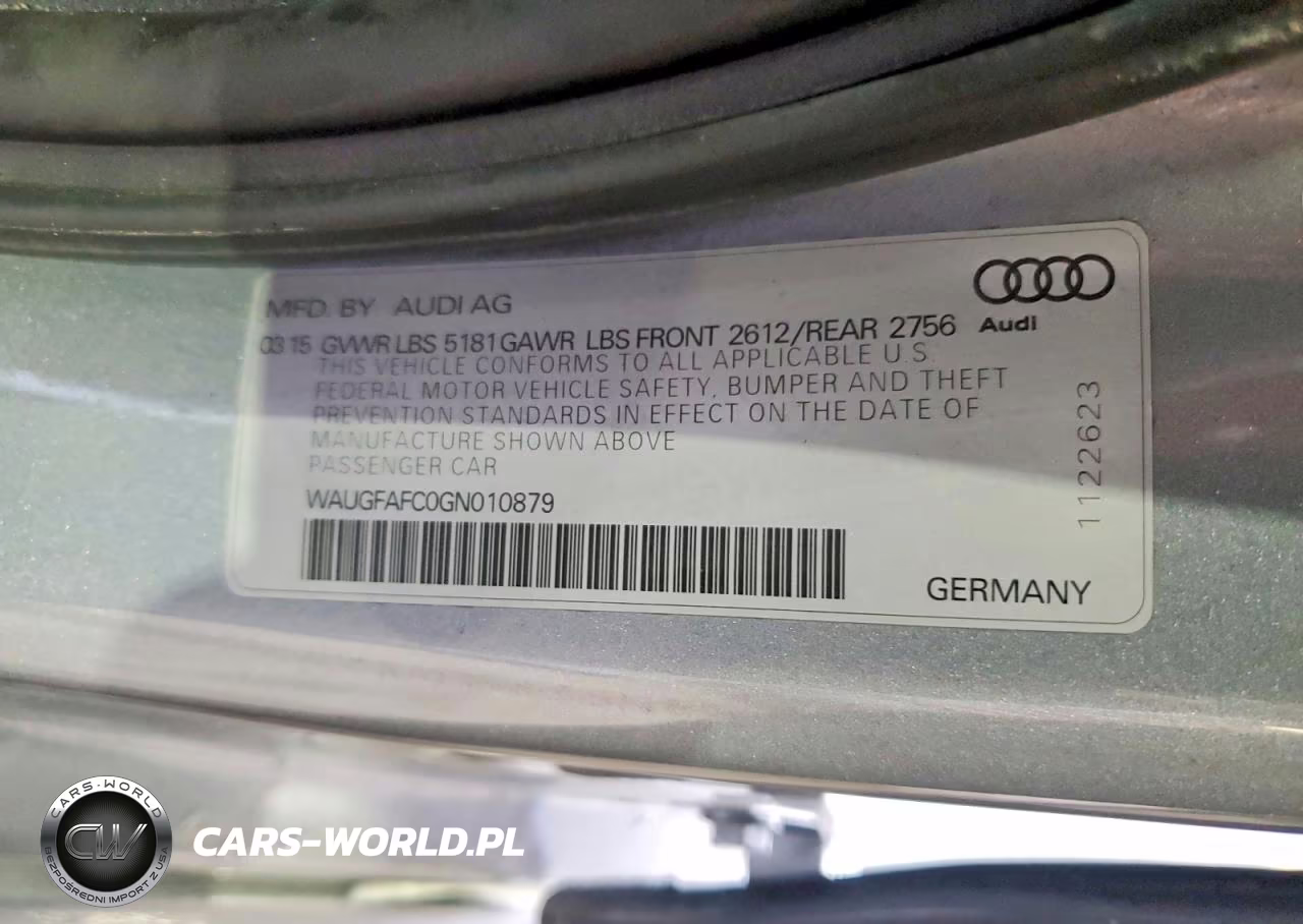 2016 Audi A6 Premium Plus VIN:WAUGFAFC0GN010879 - 12