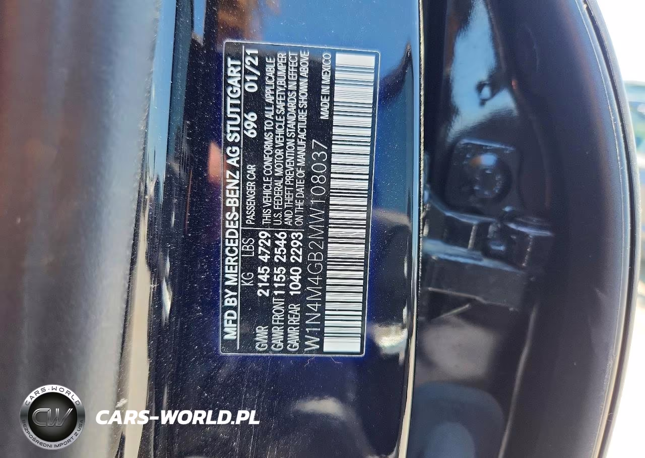 2021 Mercedes-Benz Glb 250 VIN:W1N4M4GB2MW108037 - 13