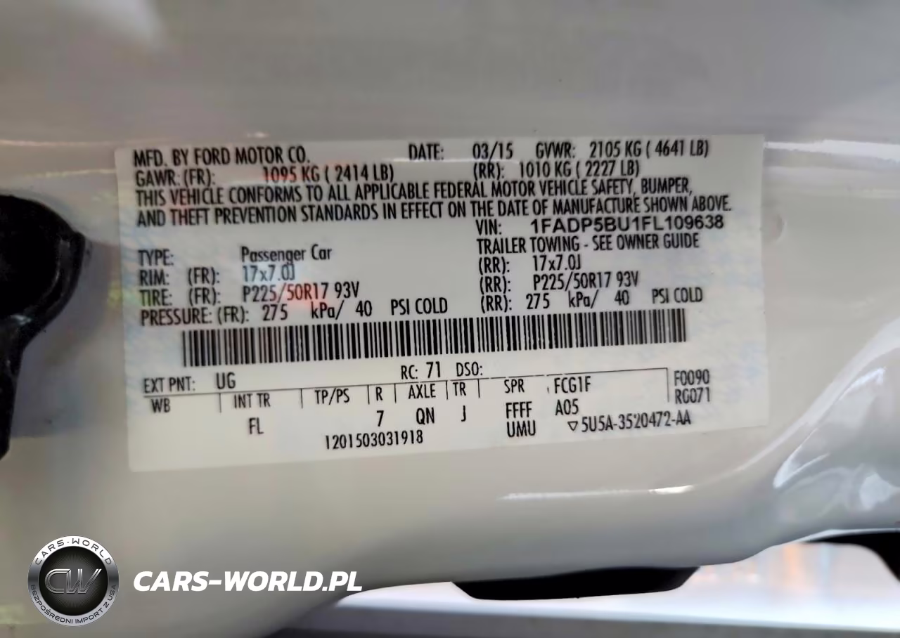 2015 Ford C-Max Sel VIN:1FADP5BU1FL109638 - 12