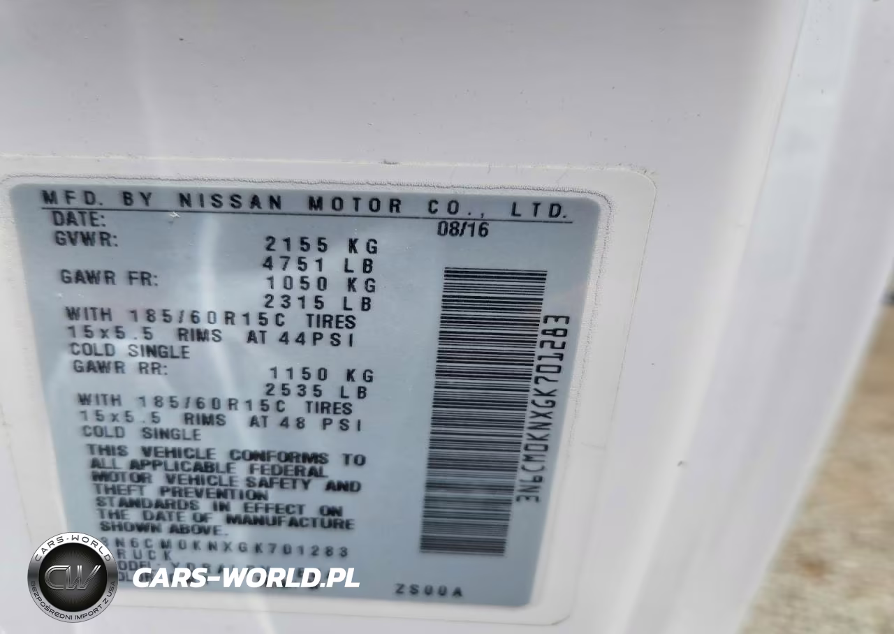 2016 Nissan Nv200 Delivery Van VIN:3N6CM0KNXGK701283 - 13