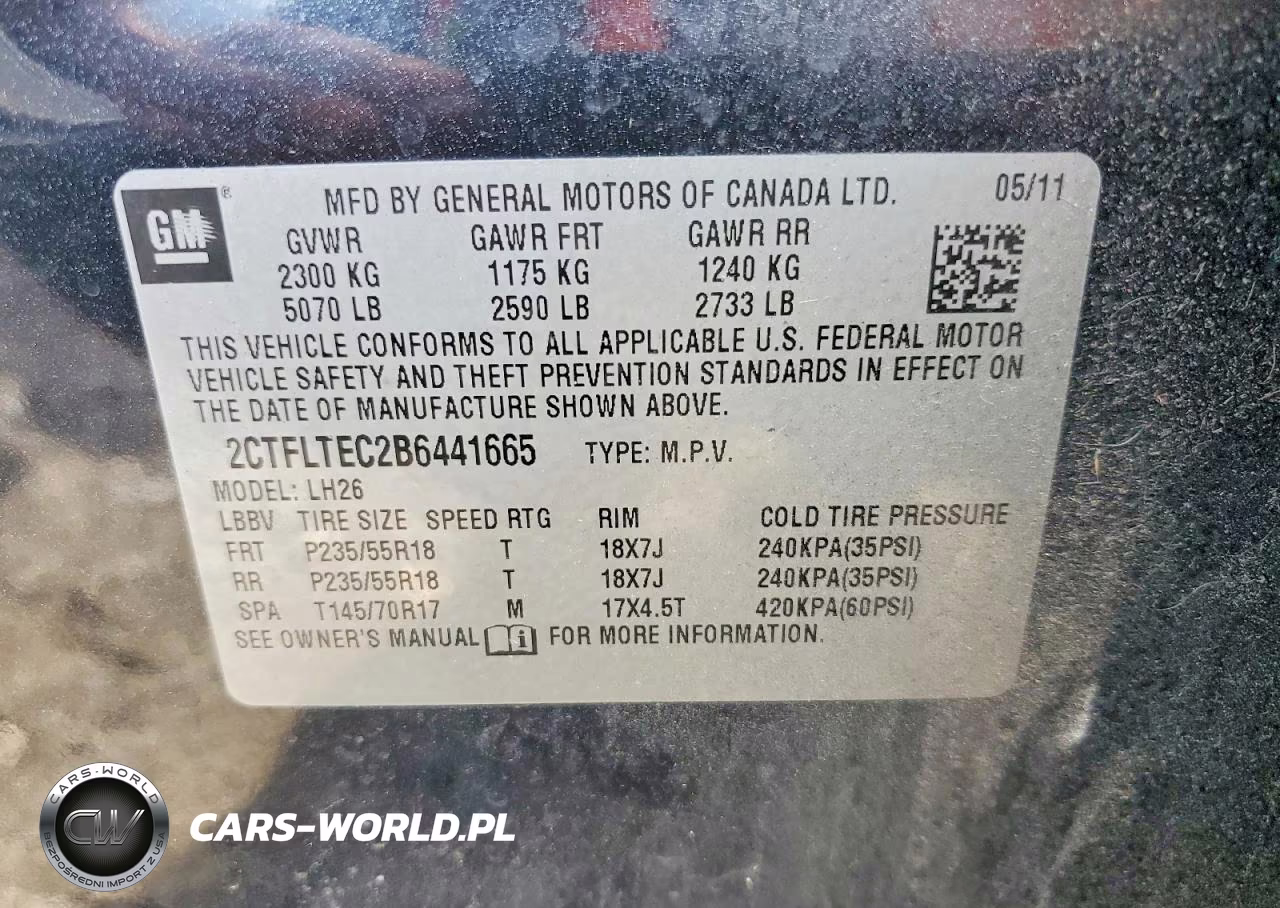 2011 GMC Terrain Sle VIN:2CTFLTEC2B6441665 - 14