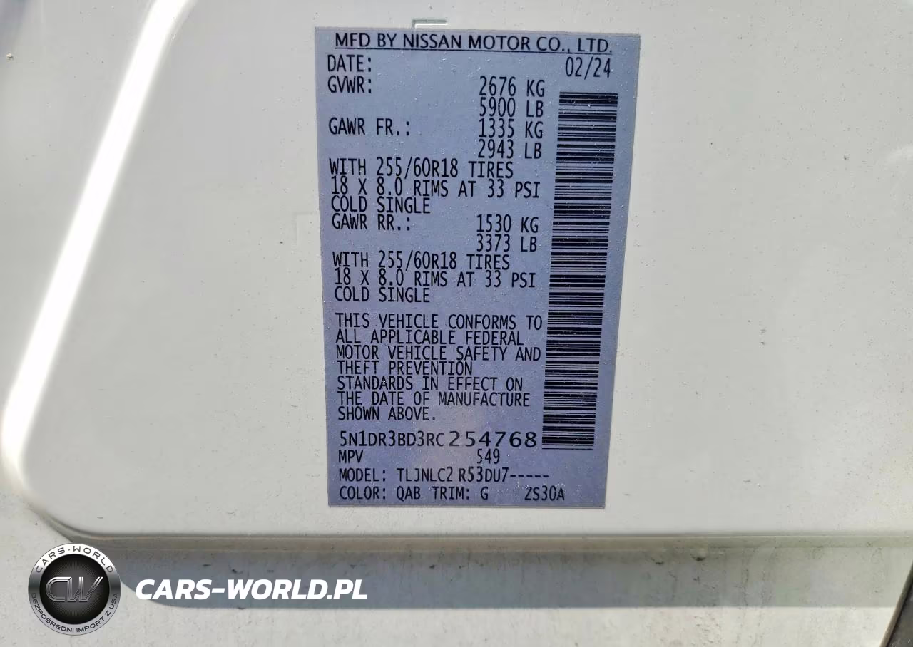 2024 Nissan Pathfinder Rock Creek VIN:5N1DR3BD3RC254768 - 14