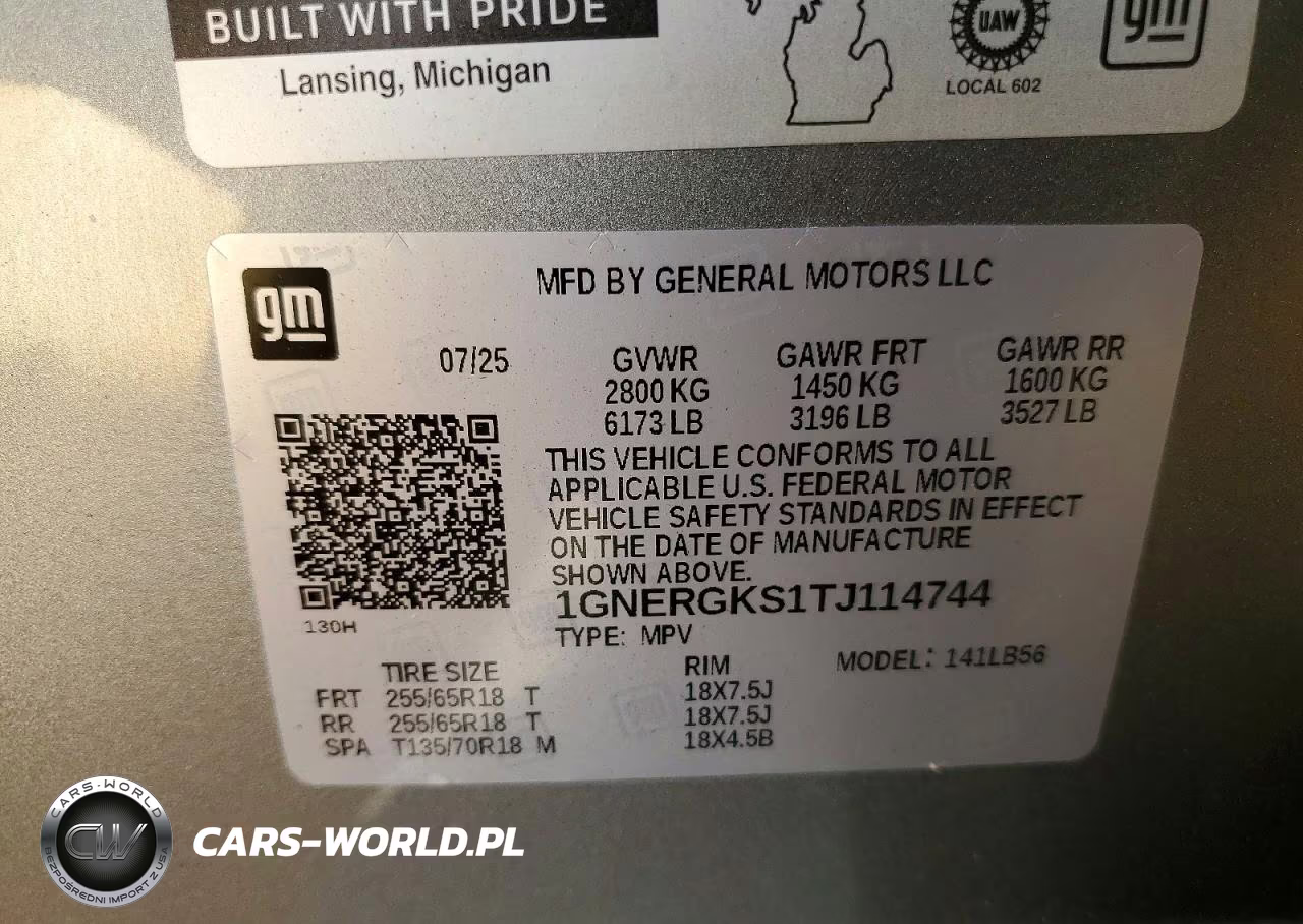 2026 Chevrolet Traverse Lt VIN:1GNERGKS1TJ114744 - 14