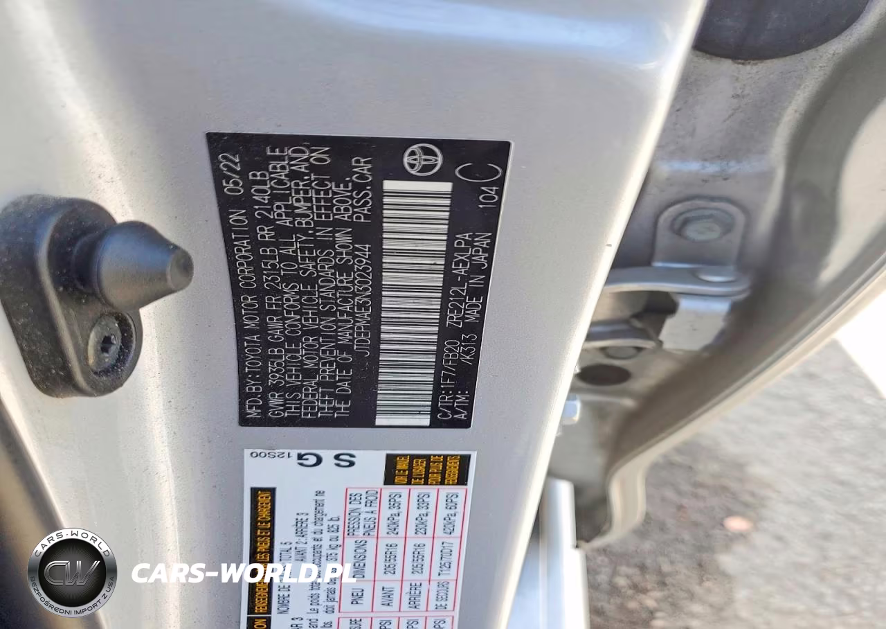 2022 Toyota Corolla Le VIN:JTDEPMAE3N3023944 - 12