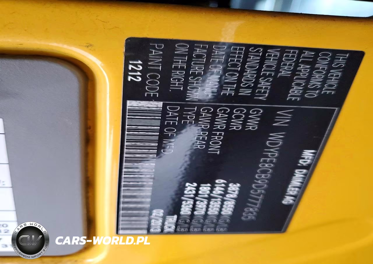 2013 Freightliner Sprinter 2500 Delivery Van VIN:WDYPE8CB9D5777835 - 13