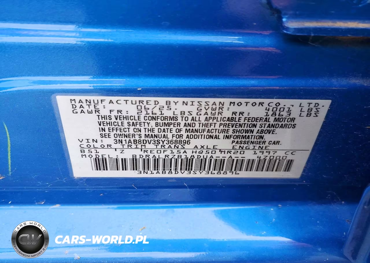 2025 Nissan Sentra Sr VIN:3N1AB8DV3SY368896 - 13