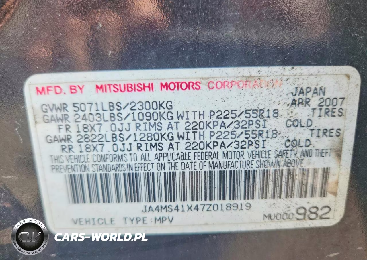 2007 Mitsubishi Outlander Xls VIN:JA4MS41X47Z018919 - 14