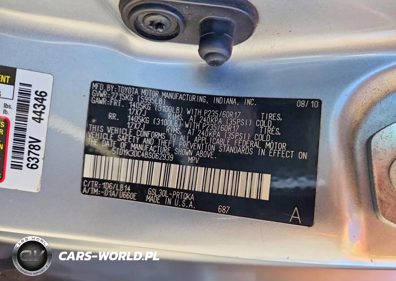 2011 Toyota Sienna Xle 8-Passenger VIN:5TDYK3DC4BS062939 - 13