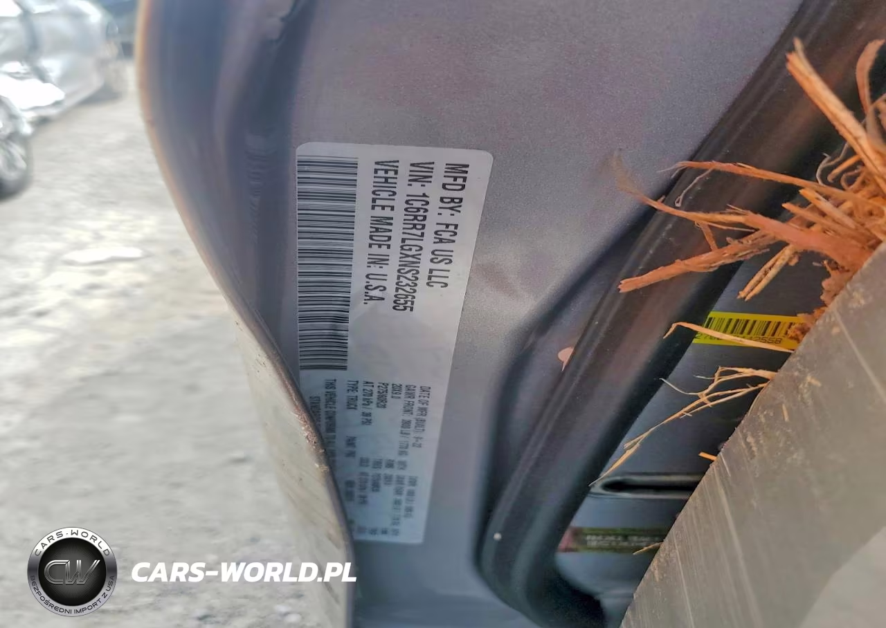 2022 Ram 1500 Classic Slt VIN:1C6RR7LGXNS232655 - 12