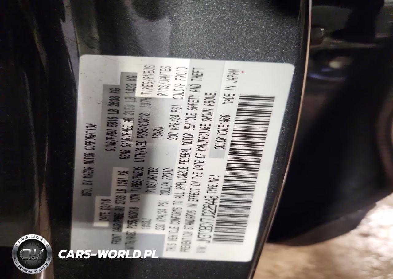 2018 Mazda Cx-9 Touring VIN:JM3TCBCY7J0226448 - 13