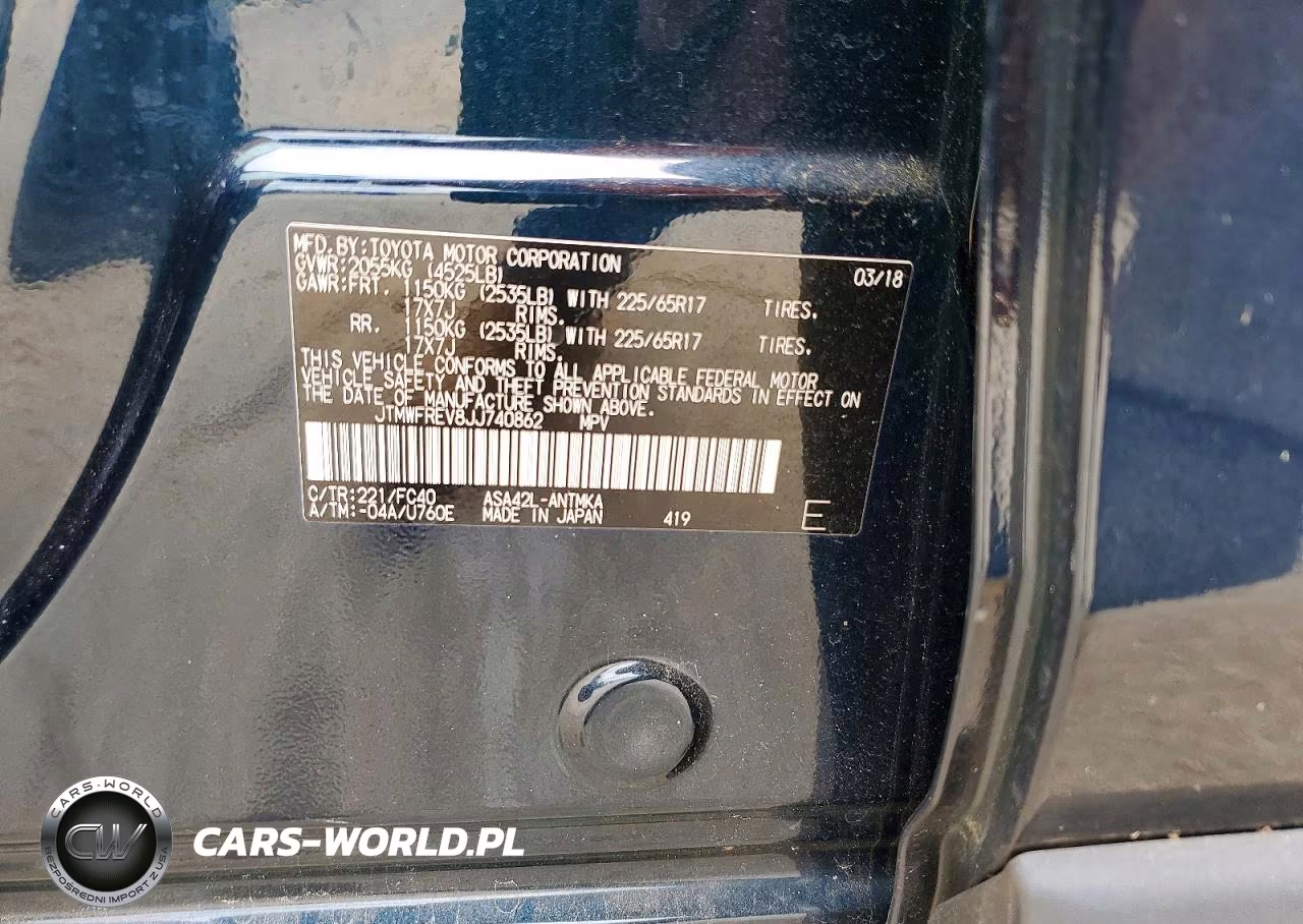 2018 Toyota Rav4 Xle VIN:JTMWFREV8JJ740862 - 13