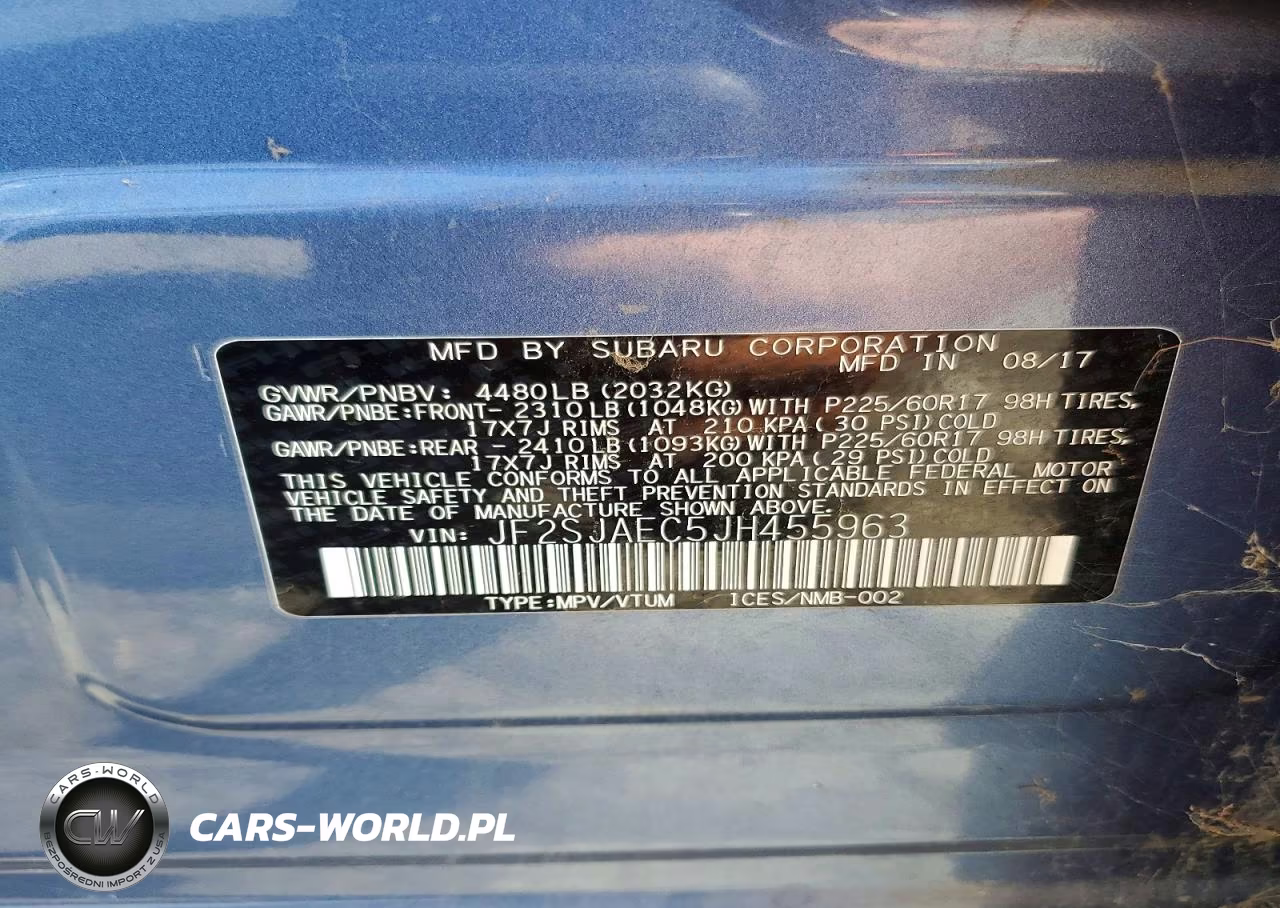 2018 Subaru Forester 2.5I Premium VIN:JF2SJAEC5JH455963 - 13