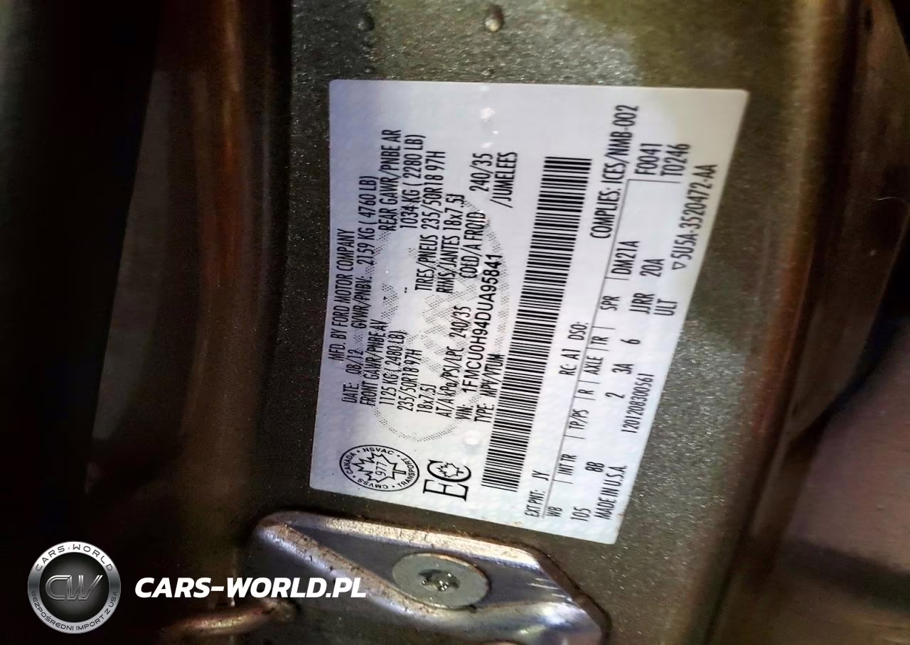 2013 Ford Escape Sel VIN:1FMCU0H94DUA95841 - 14