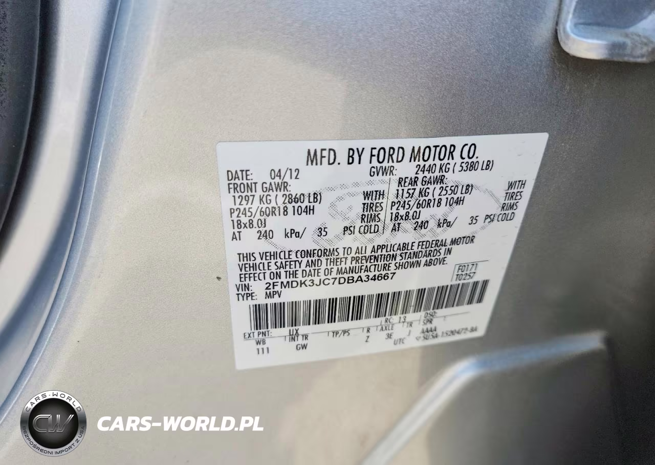 2013 Ford Edge Sel VIN:2FMDK3JC7DBA34667 - 13