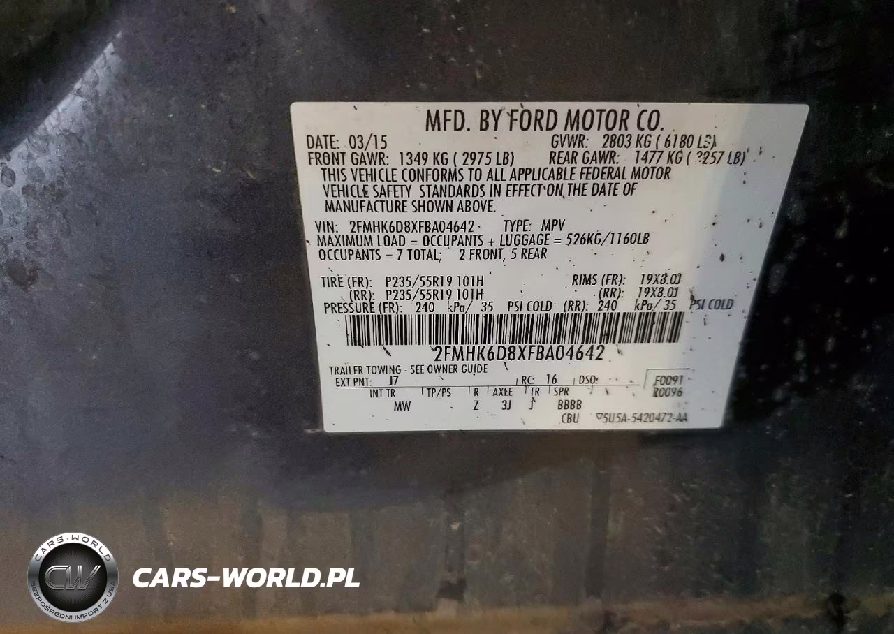 2015 Ford Flex Limited VIN:2FMHK6D8XFBA04642 - 13