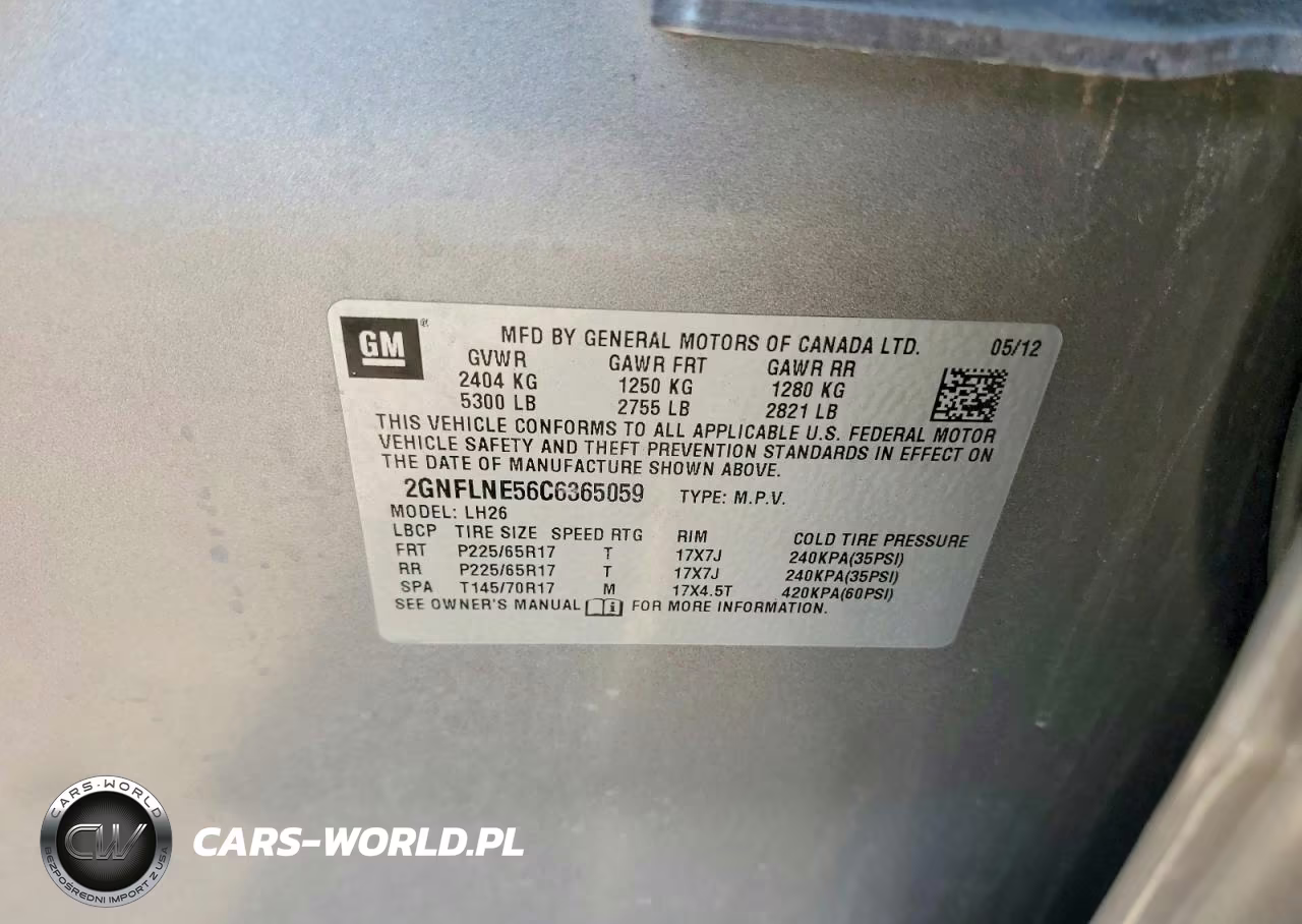 2012 Chevrolet Equinox Lt VIN:2GNFLNE56C6365059 - 12
