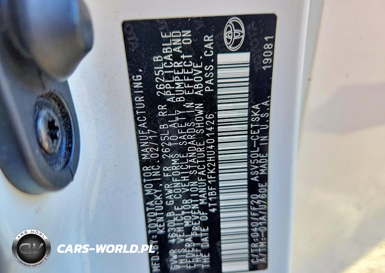 2017 Toyota Camry Se VIN:4T1BF1FK2HU401426 - 13